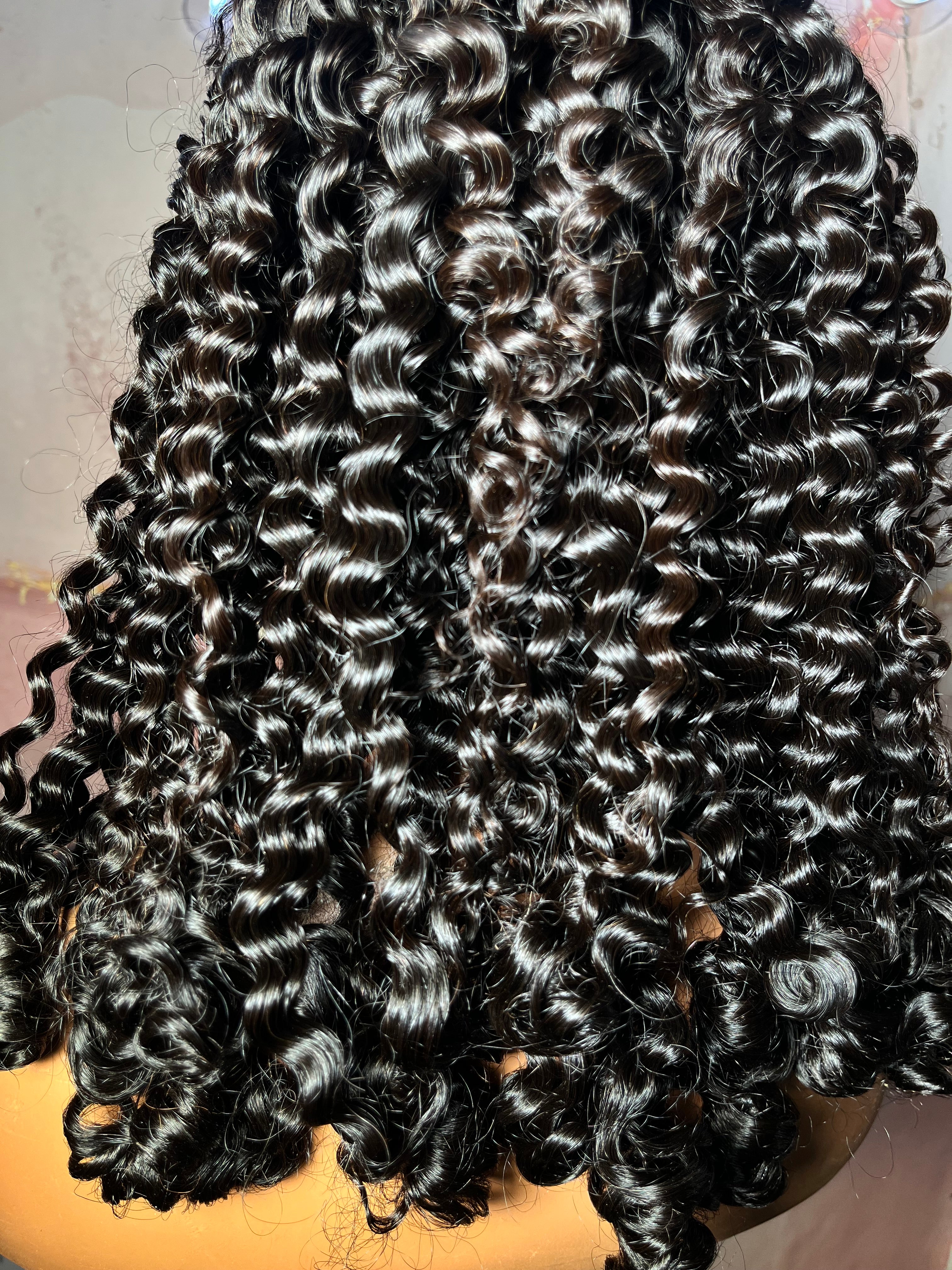 Burmese curl HD frontal wig (uncustomized)