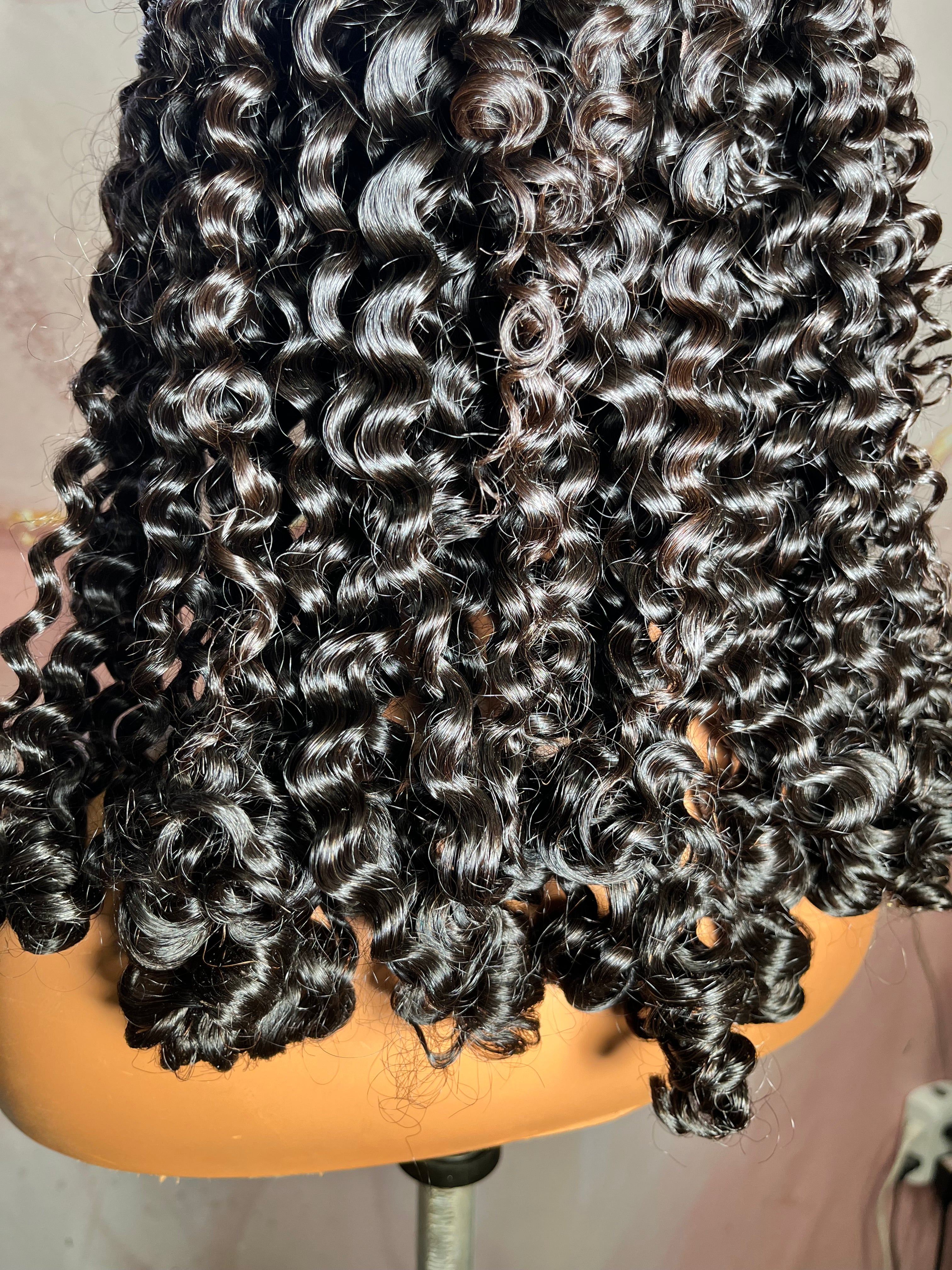 Burmese curl HD frontal wig (uncustomized)