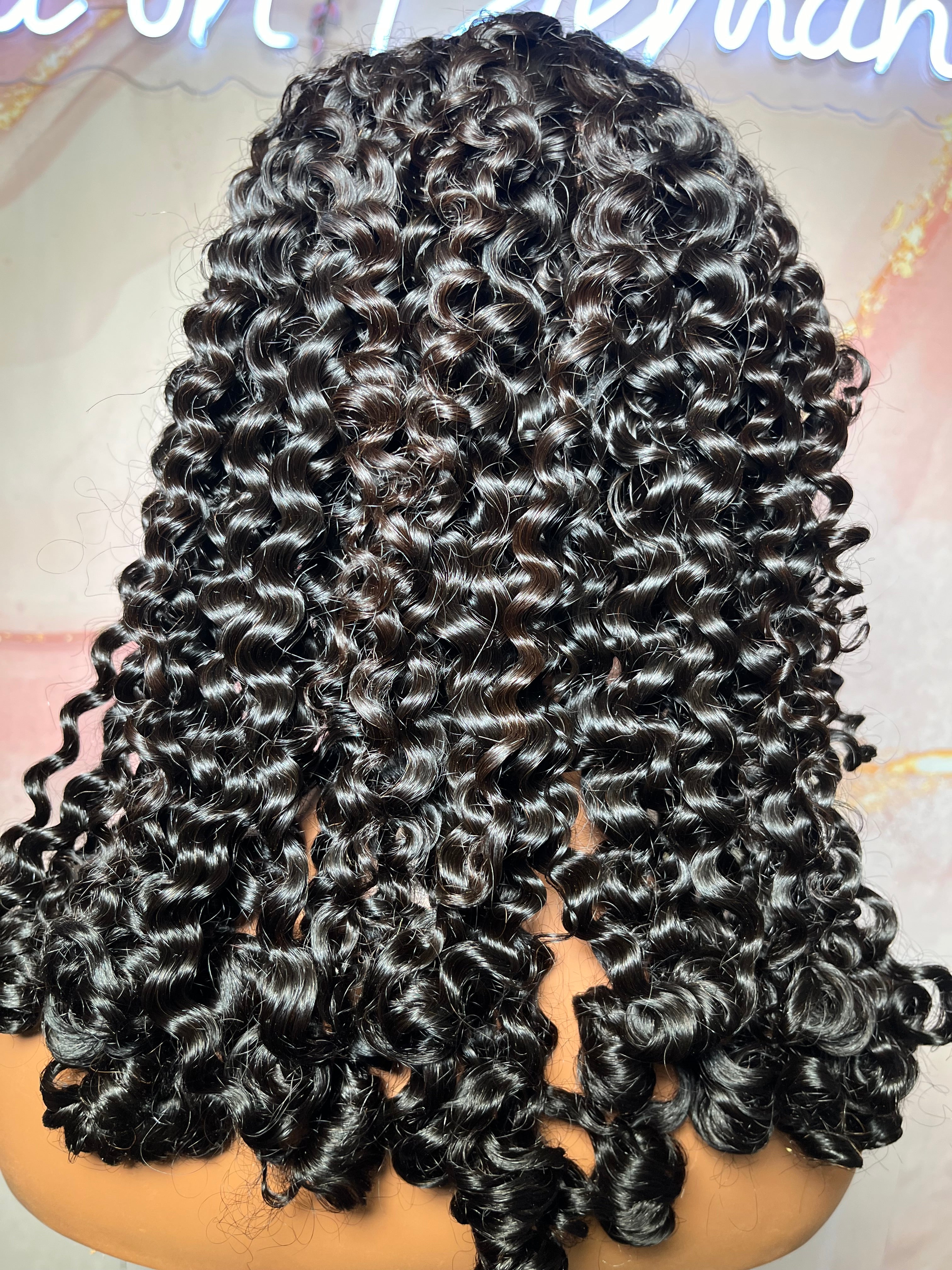 Burmese curl HD frontal wig (uncustomized)